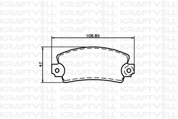 Kit de plaquettes de frein, frein à disque KRAFTVOLL GERMANY 07010003