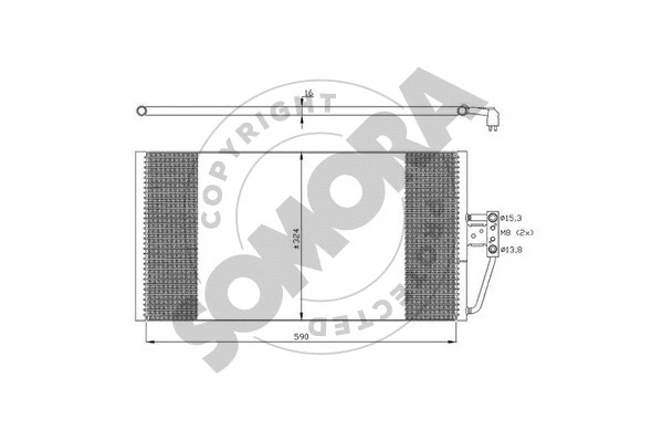 Condenseur, climatisation SOMORA 041260B