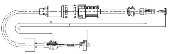 Tirette à câble, commande d'embrayage SONOVA CF00356