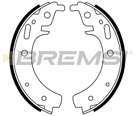 Jeu de mâchoires de frein BREMSI GF0501