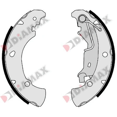 Jeu de mâchoires de frein DIAMAX N01337