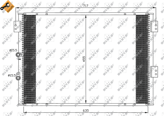 Condenseur, climatisation NRF 35461