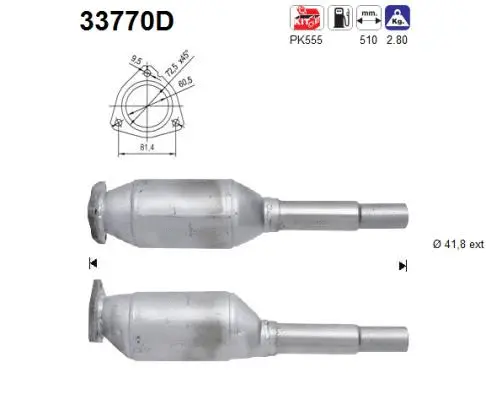 Catalyseur AS 33770D
