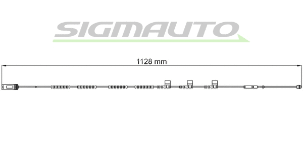 Contact d'avertissement, usure des plaquettes de frein SIGMAUTO WI0701