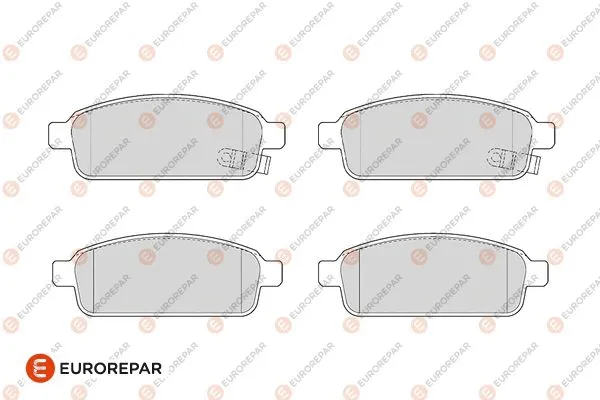 Kit de plaquettes de frein, frein à disque EUROREPAR 1686264080