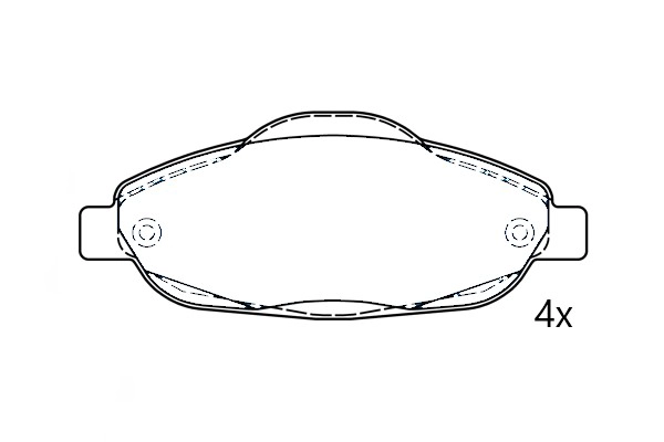 Kit de plaquettes de frein, frein à disque Omnicraft 2677757
