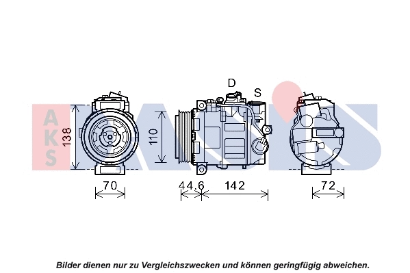 Compresseur, climatisation AKS DASIS 852696N