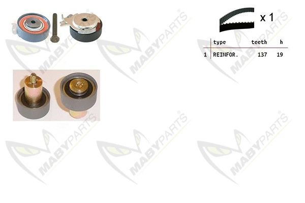 Kit de courroie crantée MABYPARTS OBK010524