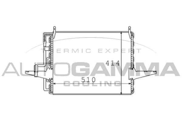 Condenseur, climatisation AUTOGAMMA 101562