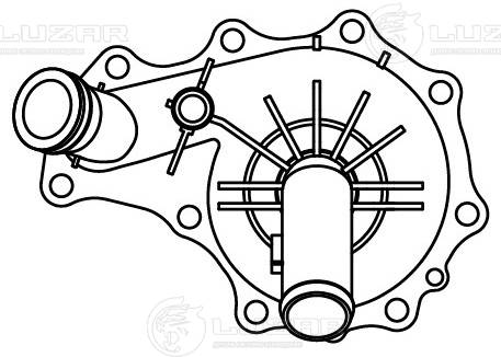Pompe à eau, refroidissement du moteur LUZAR LWP 2021