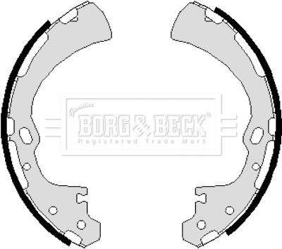 Jeu de mâchoires de frein BORG & BECK BBS6019
