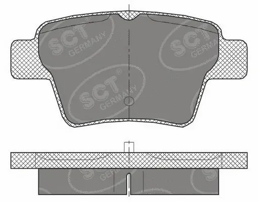 Kit de plaquettes de frein, frein à disque SCT - MANNOL SP 456 PR