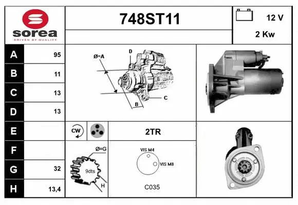 Démarreur STARTCAR 748ST11
