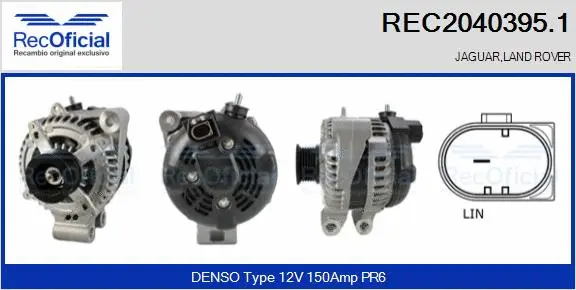 Alternateur RECOFICIAL REC2040395.1
