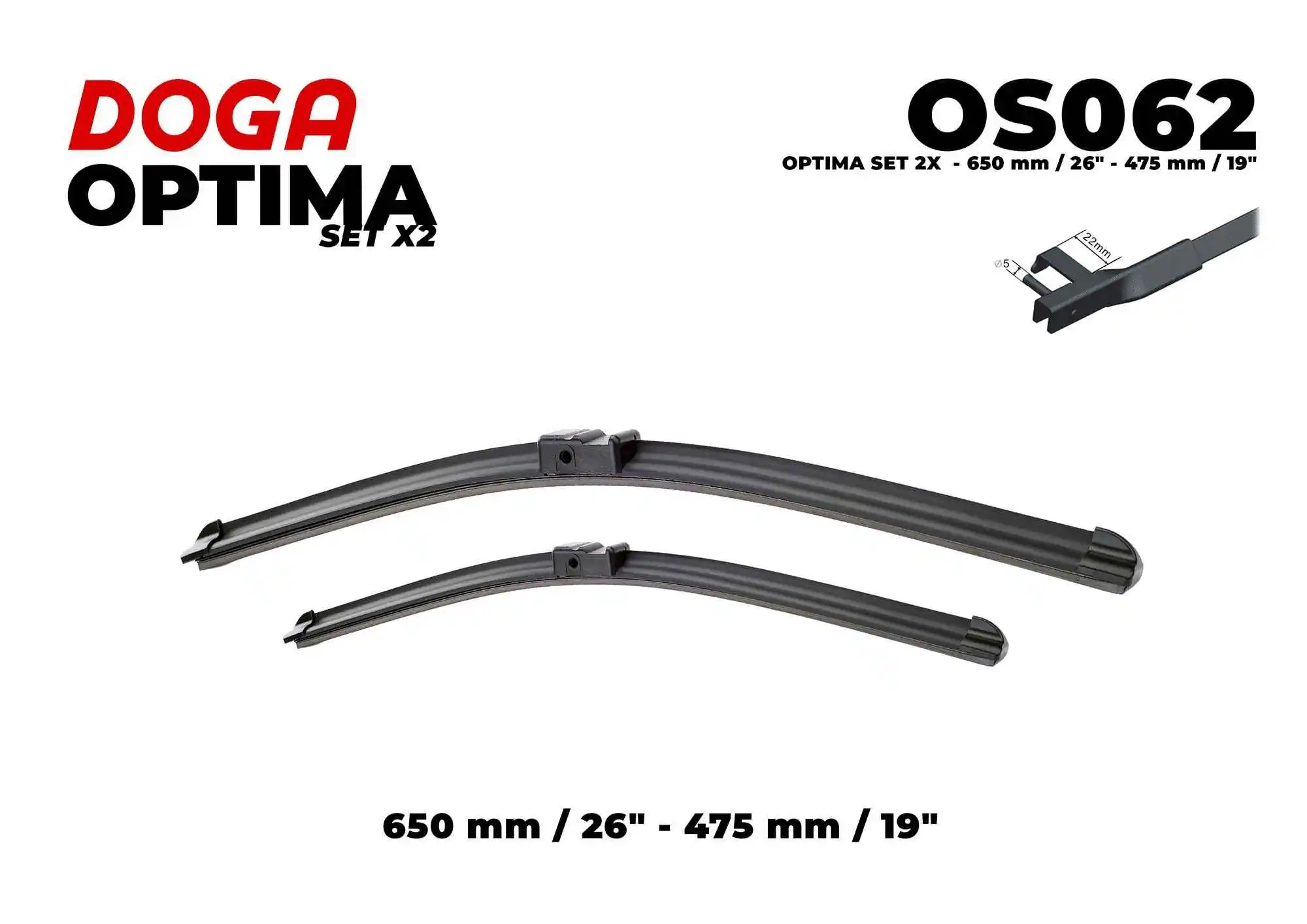 Balai d'essuie-glace DOGA OS062