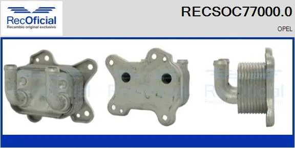 Radiateur d'huile RECOFICIAL RECSOC77000.0