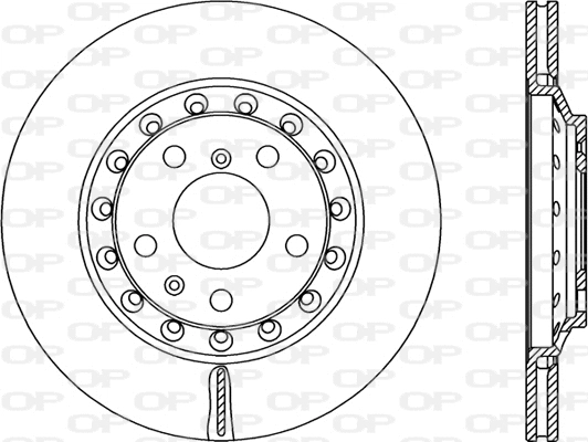 Disque de frein OPEN PARTS BDR2349.20