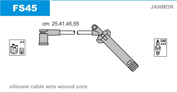 Kit de câbles d'allumage JANMOR FS45