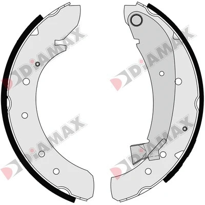 Jeu de mâchoires de frein DIAMAX N01045