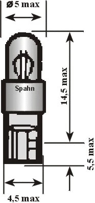 Ampoule, régulation de l'air conditionné SPAHN GLÜHLAMPEN 6925