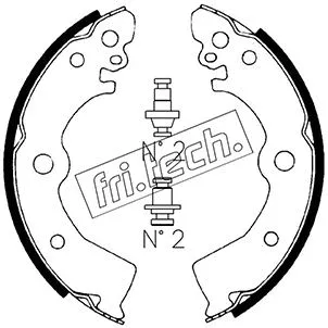 Jeu de mâchoires de frein fri.tech. 1067.182