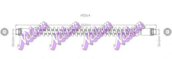 Flexible de frein KAWE H5164