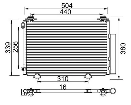 Condenseur, climatisation MAGNETI MARELLI 359003221560