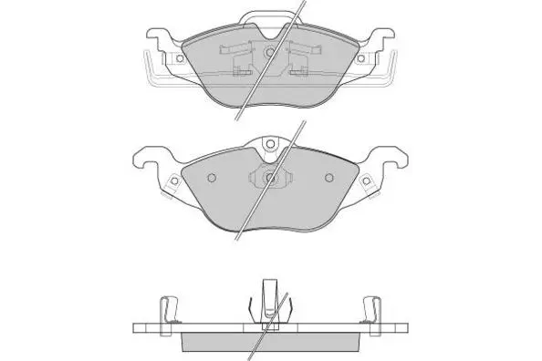 Kit de plaquettes de frein, frein à disque E.T.F. 12-0810