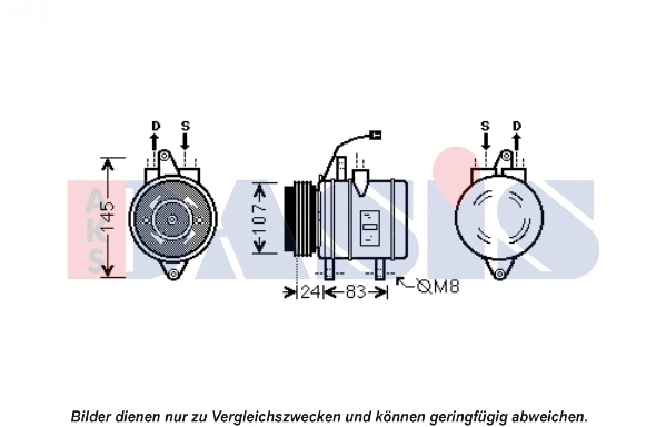 Compresseur, climatisation AKS DASIS 851932N