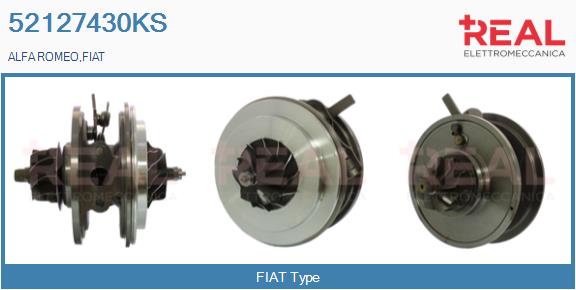 Groupe carter, turbocompresseur REAL 52127430KS