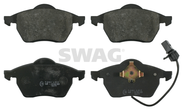Kit de plaquettes de frein, frein à disque SWAG 30 91 6398