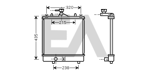 Radiateur, refroidissement du moteur EACLIMA 31R69077