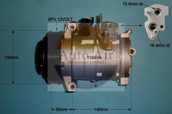Compresseur, climatisation AUTO AIR GLOUCESTER 14-8007P
