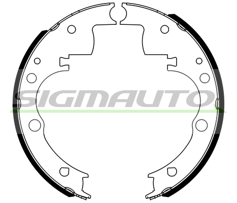 Jeu de mâchoires de frein SIGMAUTO SFA166