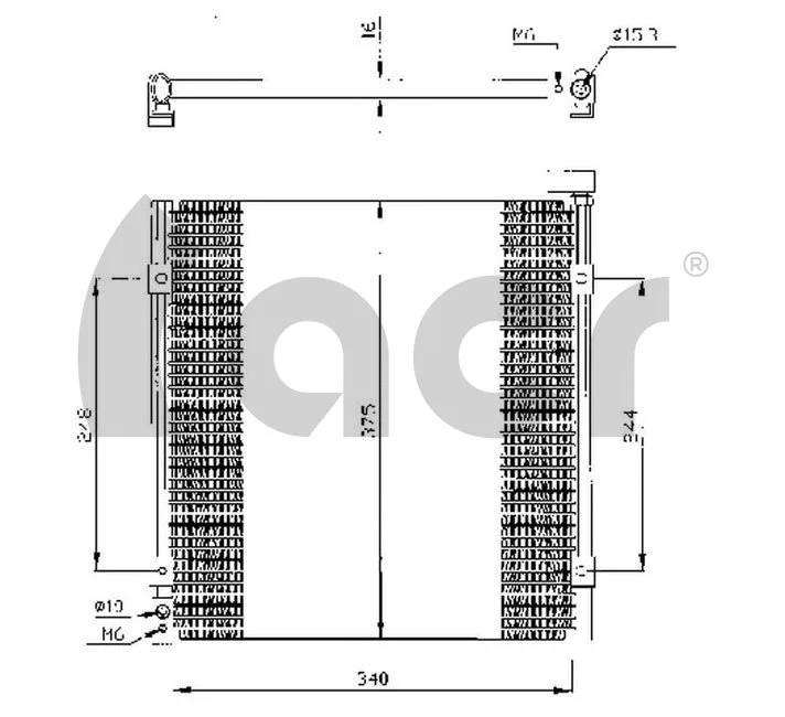 Condenseur, climatisation ACR 300300