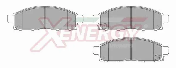 Kit de plaquettes de frein, frein à disque AP XENERGY X41063