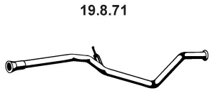 Tuyau d'échappement EBERSPÄCHER 19.8.71