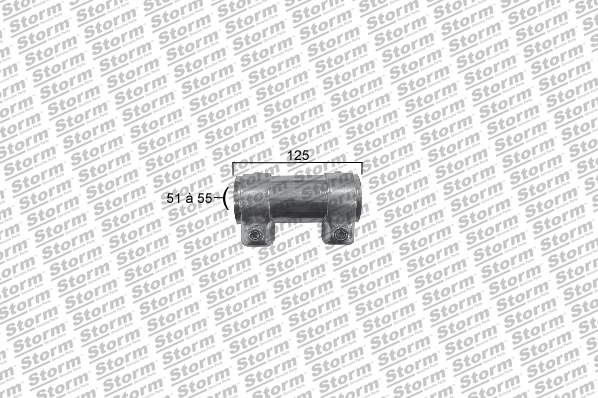 Raccord de tuyau, système d'échappement STORM QUALITY PARTS F12969
