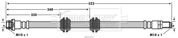 Flexible de frein BORG & BECK BBH7599