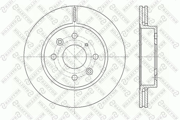 Disque de frein STELLOX 6020-3501V-SX