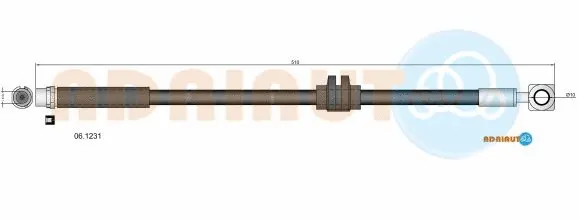 Flexible de frein ADRIAUTO 06.1231