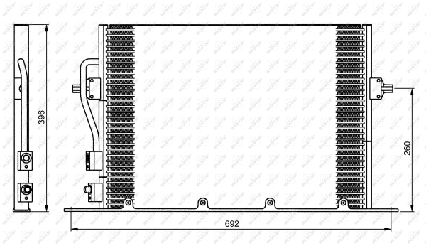 Condenseur, climatisation NRF 35196