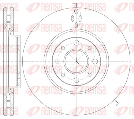 Disque de frein REMSA 6734.10