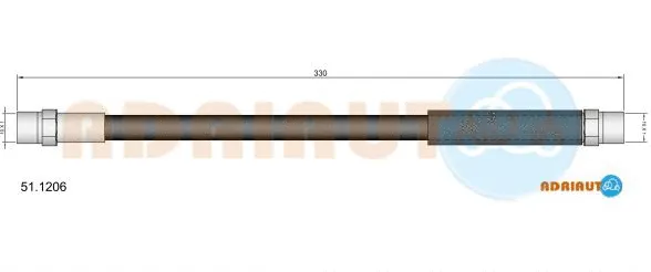 Flexible de frein ADRIAUTO 51.1206
