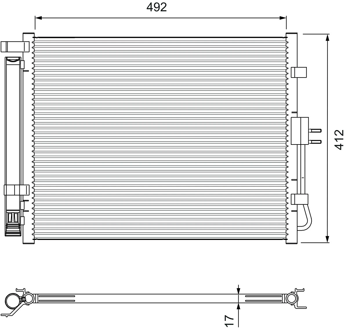 Condenseur, climatisation VALEO 814402