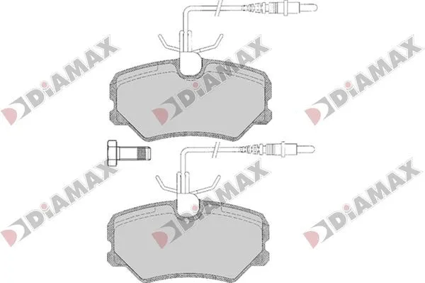 Kit de plaquettes de frein, frein à disque DIAMAX N09836