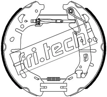 Jeu de mâchoires de frein fri.tech. 16482