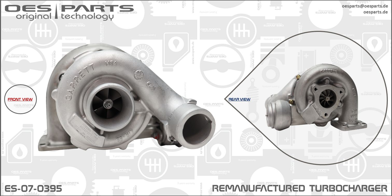 Turbocompresseur, suralimentation OES PARTS ES-07-0395