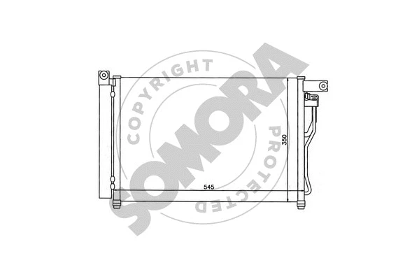 Condenseur, climatisation SOMORA 131460A
