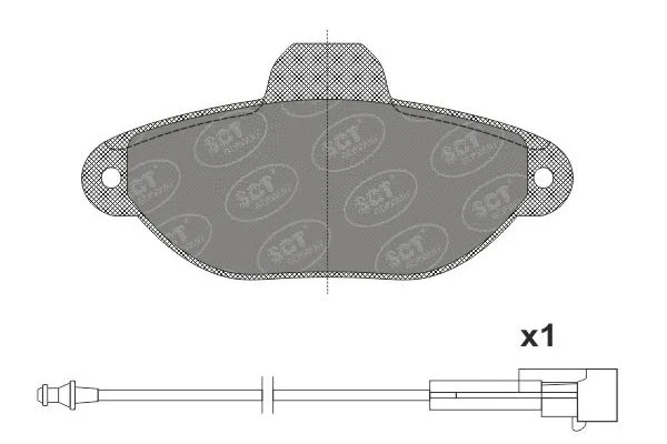 Kit de plaquettes de frein, frein à disque SCT - MANNOL SP 662 PR